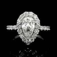 2.06 Carats Lab Grown Diamond 14K Gold Ring