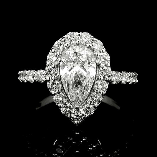 2.06 Carats Lab Grown Diamond 14K Gold Ring