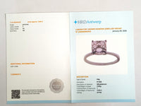 3.06 Carats Lab Grown Diamond 950 Platinum Ring