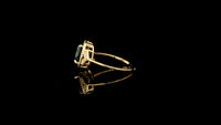 3.23 Ct Oval Natural Sapphire 14K Gold Ring