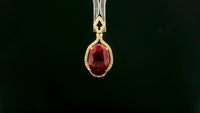 4.62 Ct Oval Ruby 14K Gold Pendant