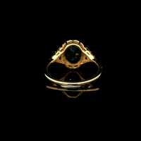 2.50 Ct Oval Mixed Cut Natural Sapphire 14K Gold Ring