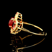 2.69 Ct Oval Tourmaline 14K Gold Ring