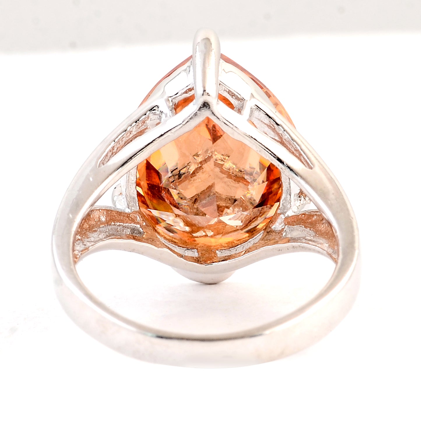 12.78 Ct Cubic Zirconia 925 Sterling Silver Ring