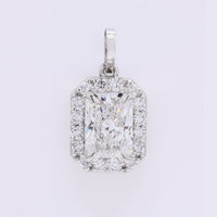 2.30 Carats Lab Grown Diamond 950 Platinum Pendant