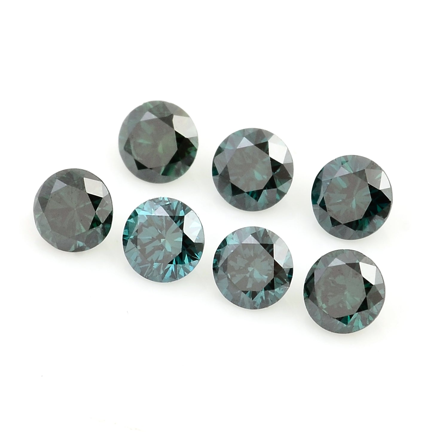 0.64 Blue Diamond Round Loose Gemstone