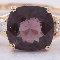 1.60 Ct Cushion Natural Spinel 14K Gold Ring