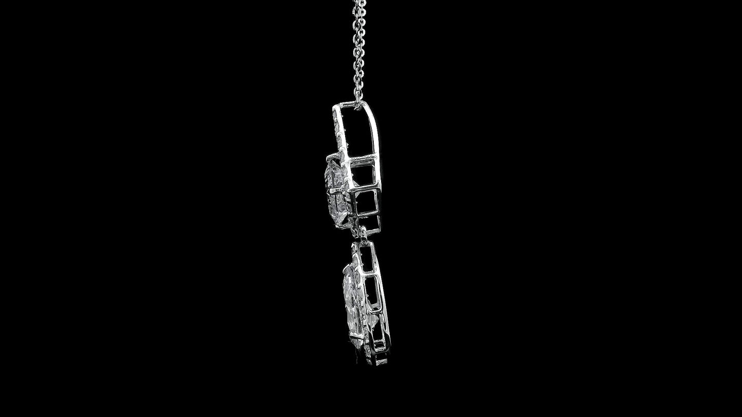2.82 Carats Lab Grown Diamond 14K Gold Pendant