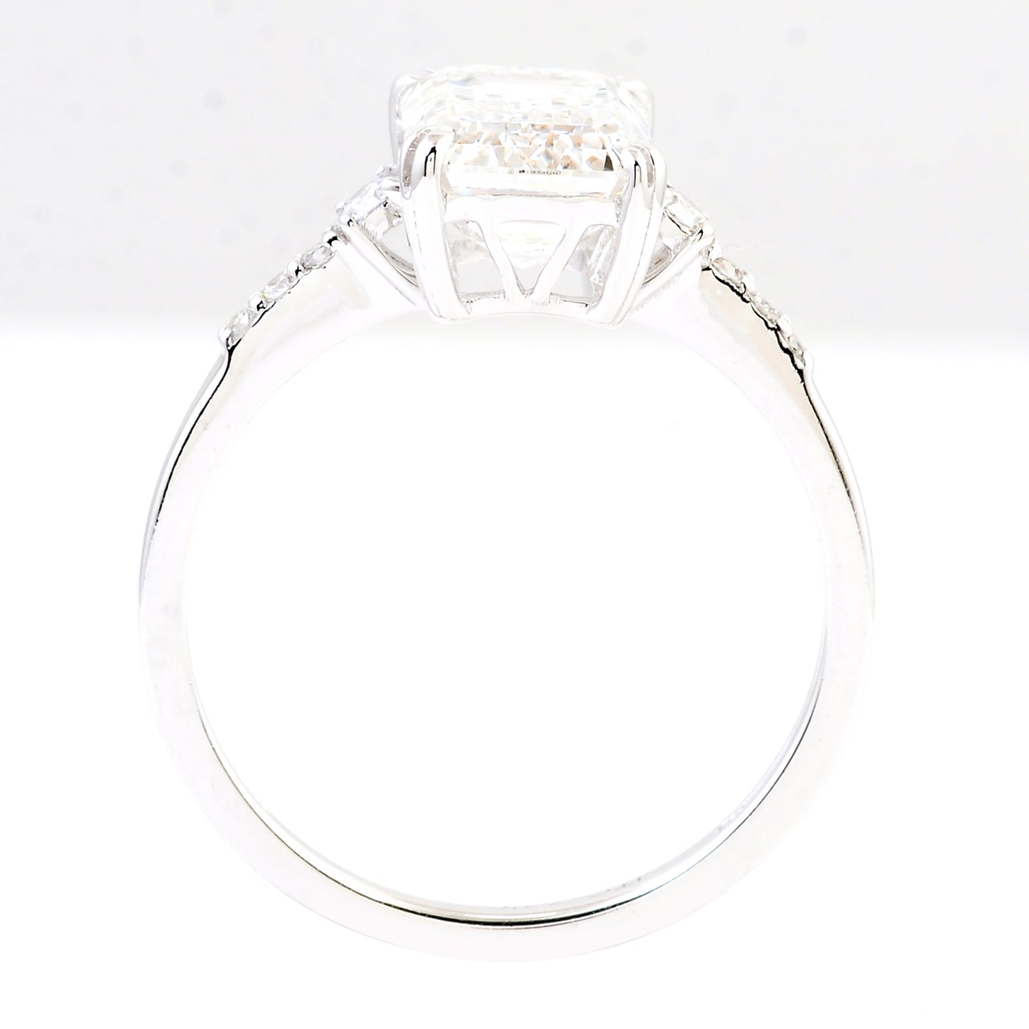 3.07 Carats Lab Grown Diamond 14K Gold Ring