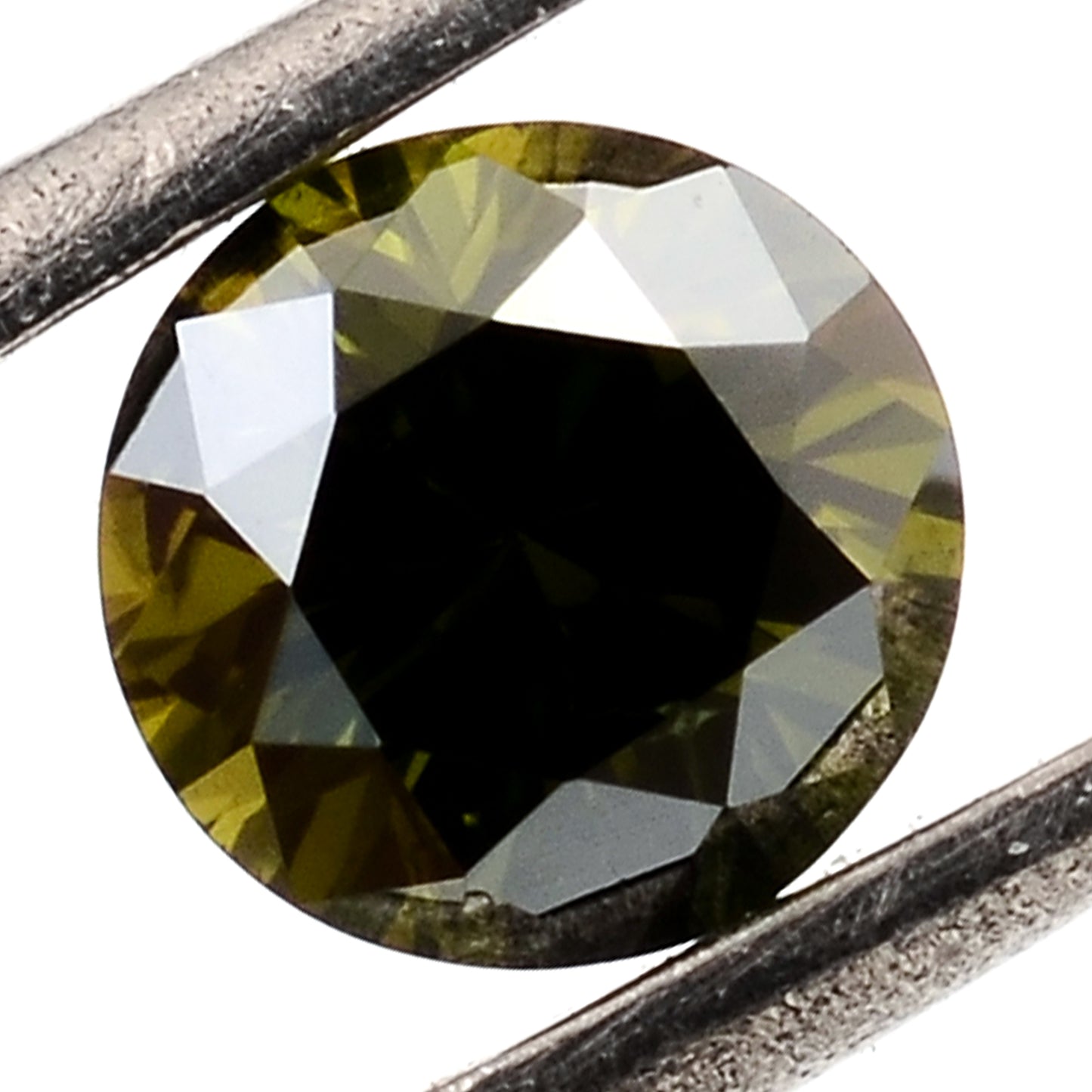 0.81 Green Diamond Round Loose Gemstone