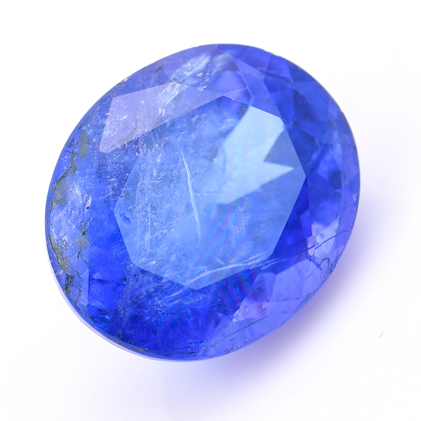 5.93 Natural Zoisite Tanzanite Oval Mixed Cut Gemstone