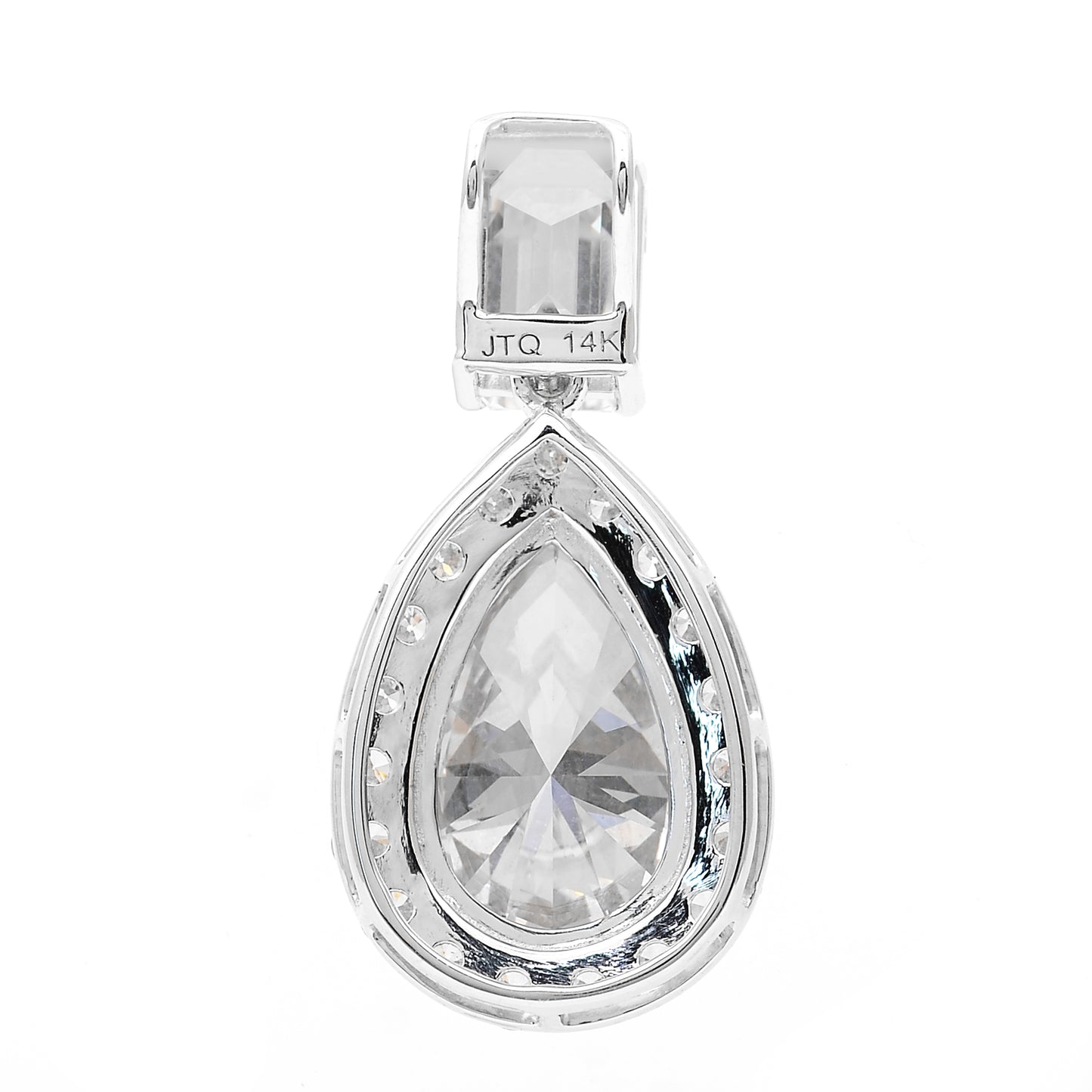 3.49 Carats Lab Grown Diamond 14K Gold Pendant