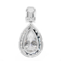 3.49 Carats Lab Grown Diamond 14K Gold Pendant