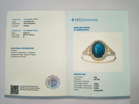 2.27 Ct Oval Natural Sapphire 14K Gold Ring