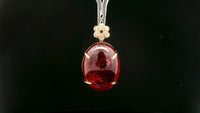 32.93 Ct Oval Tourmaline 14K Gold Pendant