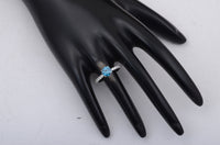 1.47 Carats Blue Lab Grown Diamond 14K Gold Ring