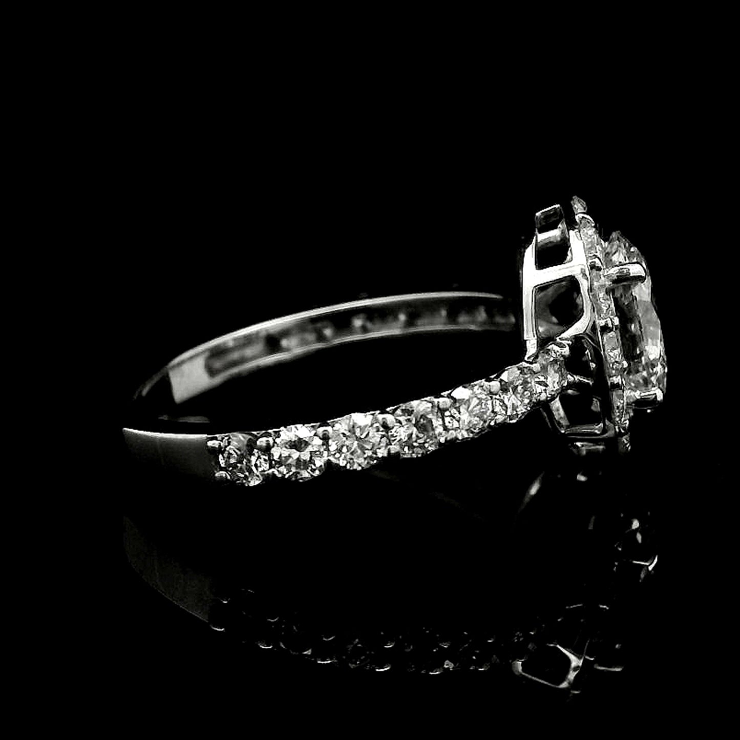 1.98 Carats Lab Grown Diamond 14K Gold Ring