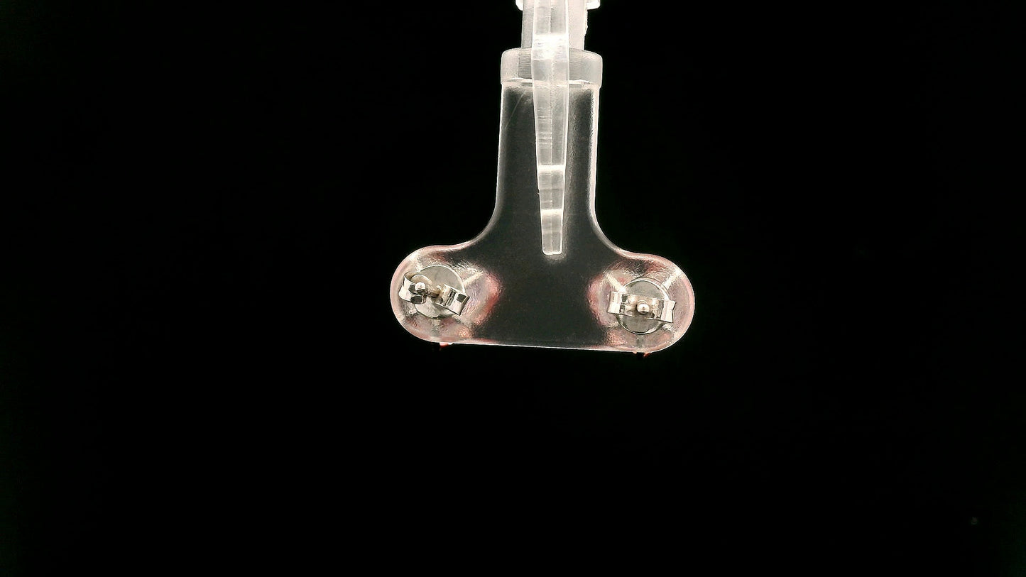 4.17 Carats Pink Lab Grown Diamond 14K Gold Earrings