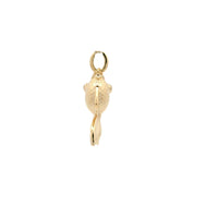 0.04 Ct Round Mother Of Parl 10K Gold Pendant