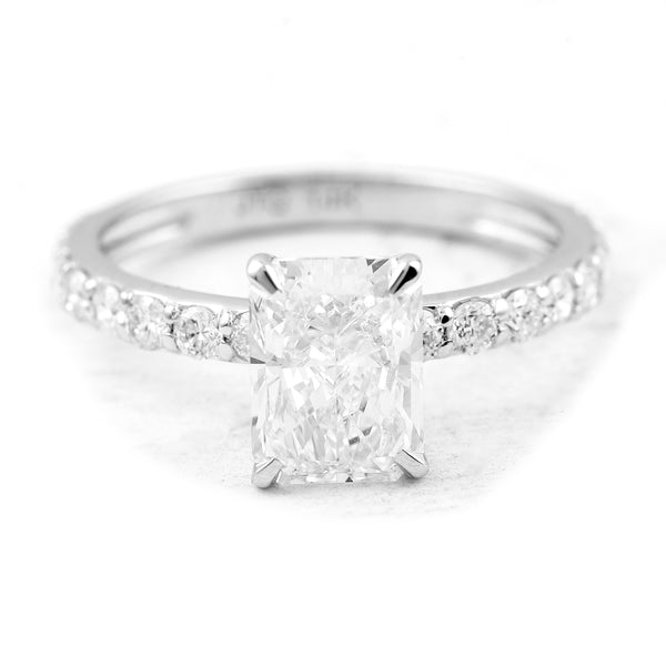 2.45 Carats Lab Grown Diamond 14K Gold Ring