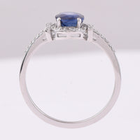 1.62 Ct Oval Mixed Cut Natural Sapphire 950 Platinum Ring