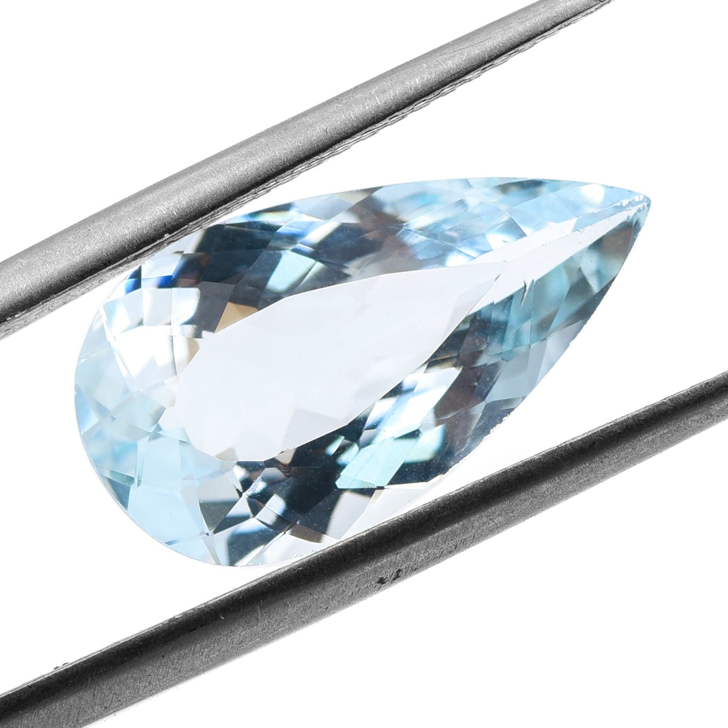 4.51 Natural Beryl Aquamarine Pear Mixed Cut Gemstone