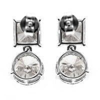 6.62 Ct Round, Square Lab Grown Diamond 14K Gold Earrings