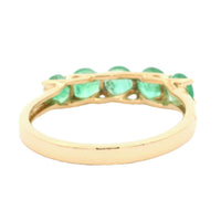 1.27 Ct Round Emerald 14K Gold Ring