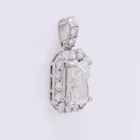 2.65 Carats Lab Grown Diamond 950 Platinum Pendant