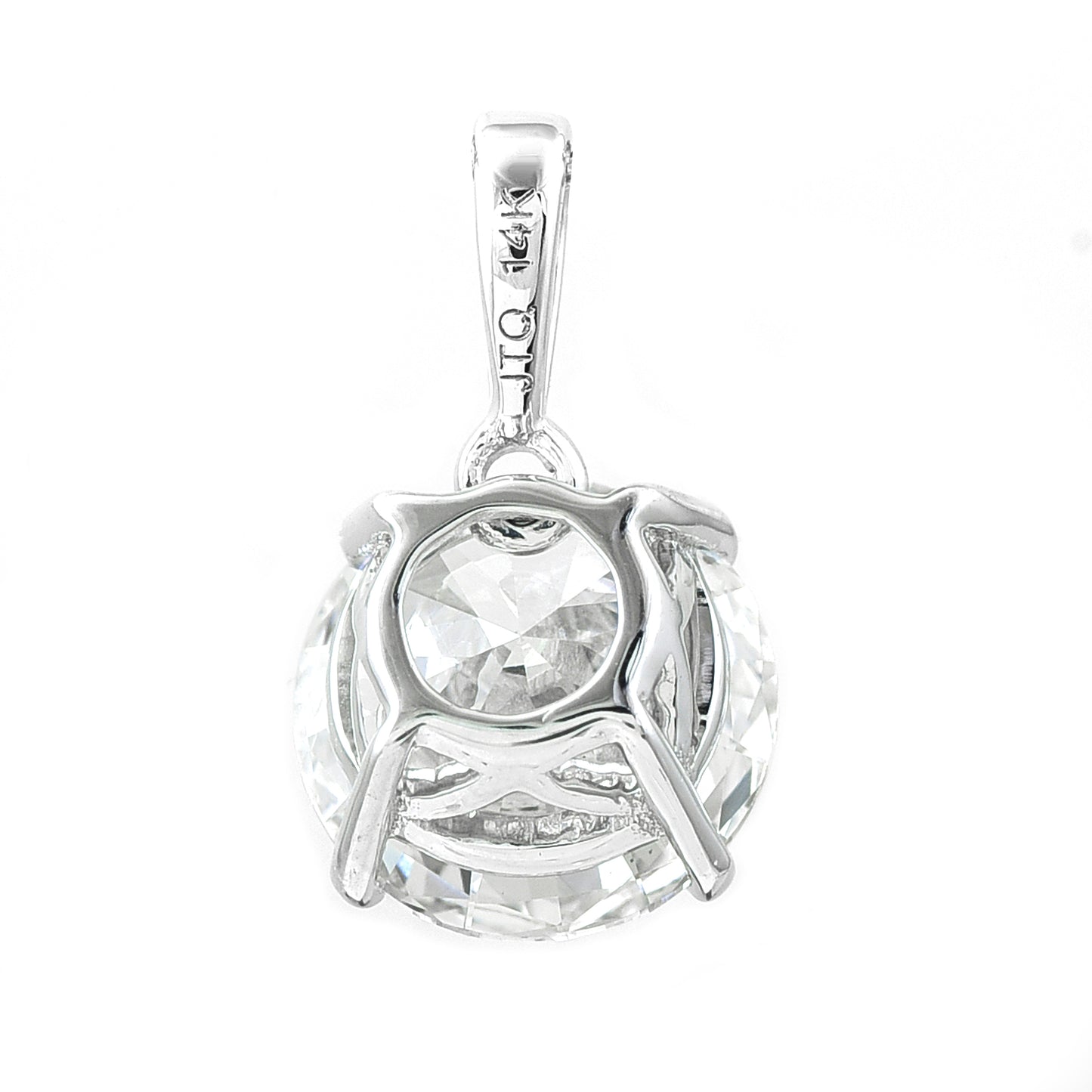 2.16 Carats Lab Grown Diamond 14K Gold Pendant