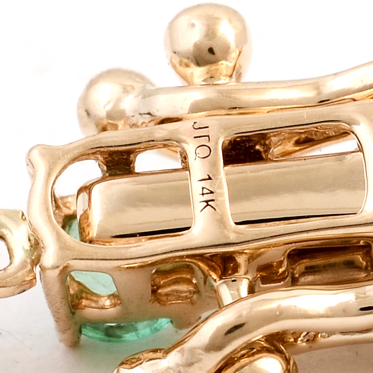 4.90 Ct Emerald 14K Gold Bracelet