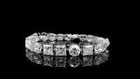 29.80 Carats Lab Grown Diamond 14K Gold Bracelet