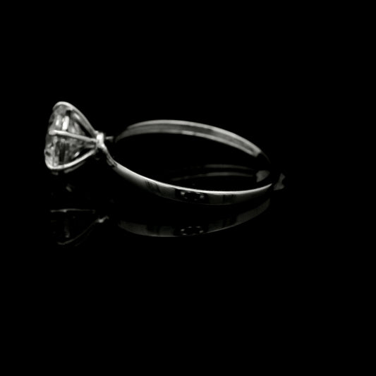 1.71 Ct Round Lab Grown Diamond 14K Gold Ring