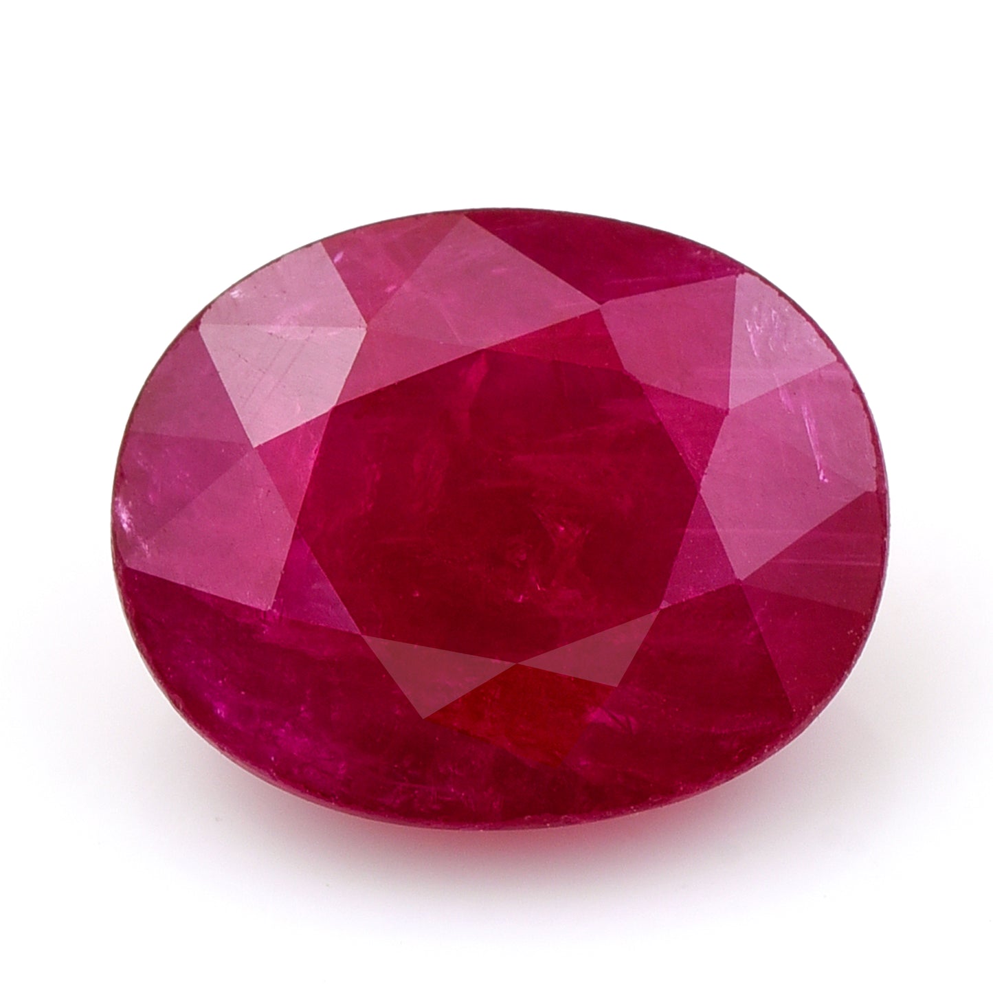 3.09 Natural Corundum Ruby Oval Mixed Cut Gemstone