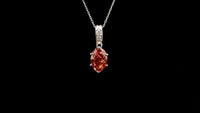 2.18 Carats Pink Lab Grown Diamond 14K Gold Pendant