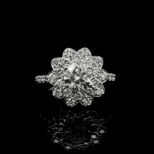 2.06 Carats Lab Grown Diamond 14K Gold Ring