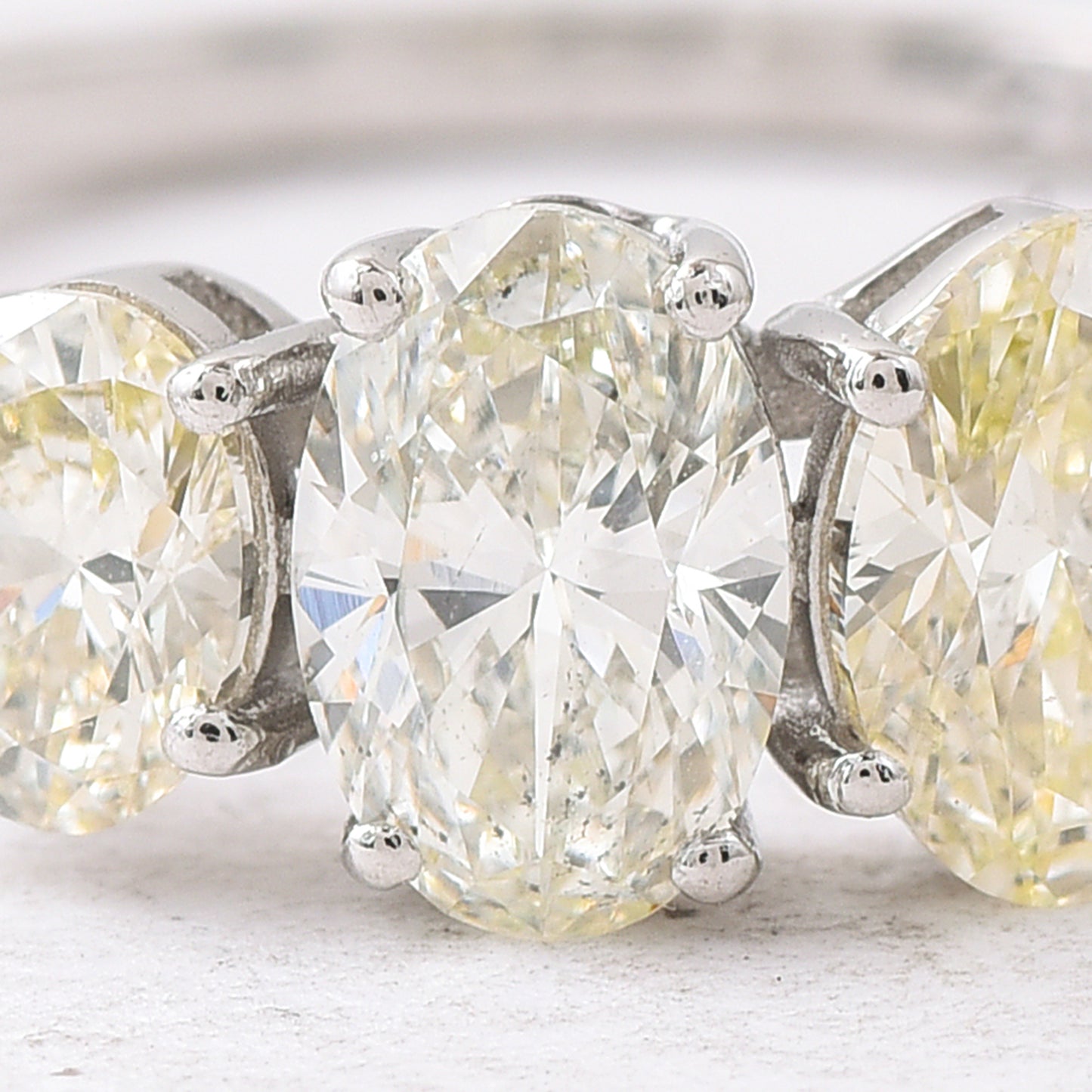 1.07 Ct Oval Diamond 950 Platinum Ring