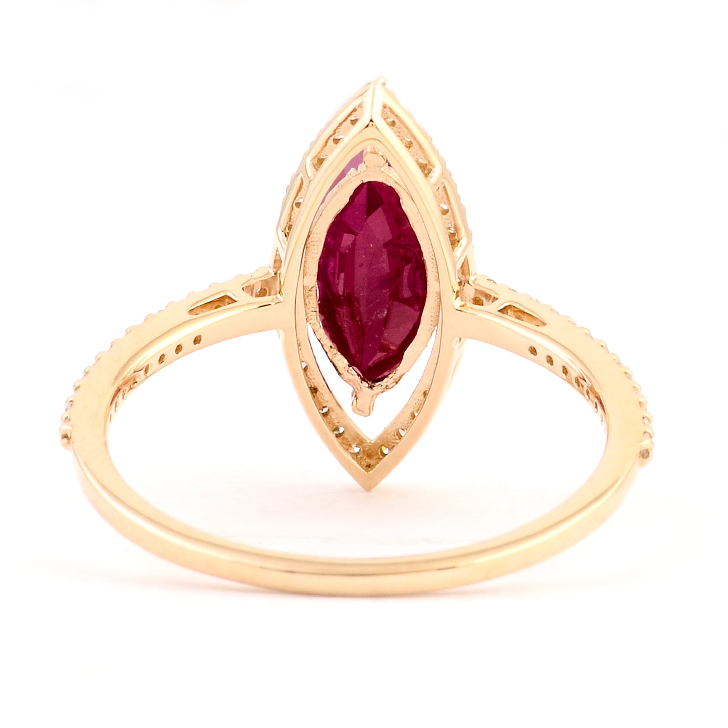 1.87 Ct Natural Codundum Ruby 14K Gold Ring