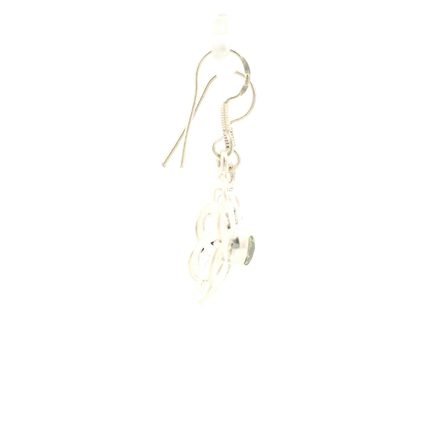 2.92 Ct Peridot 925 Sterling Silver Earrings