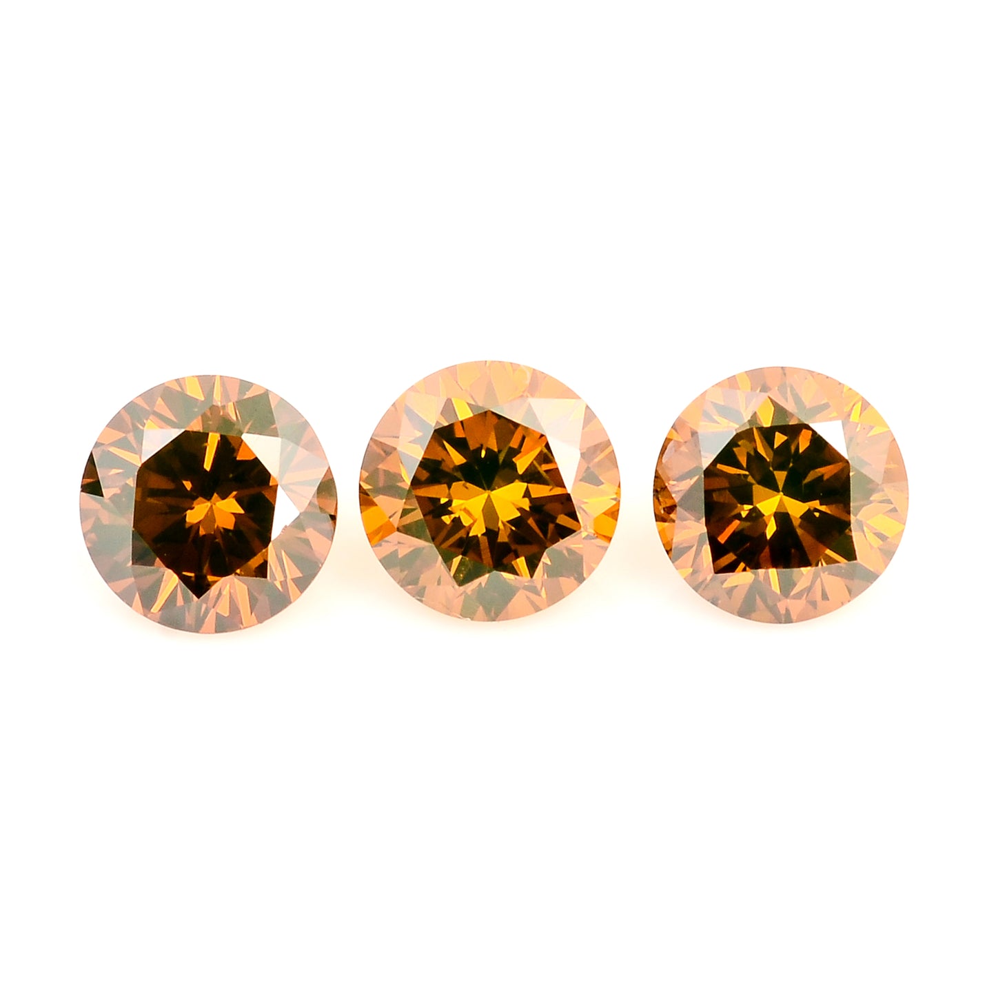 0.50 Red Diamond Round Loose Gemstone