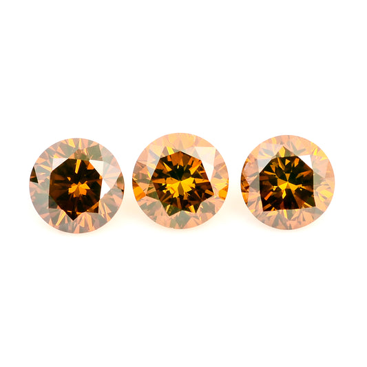 0.50 Red Diamond Round Loose Gemstone