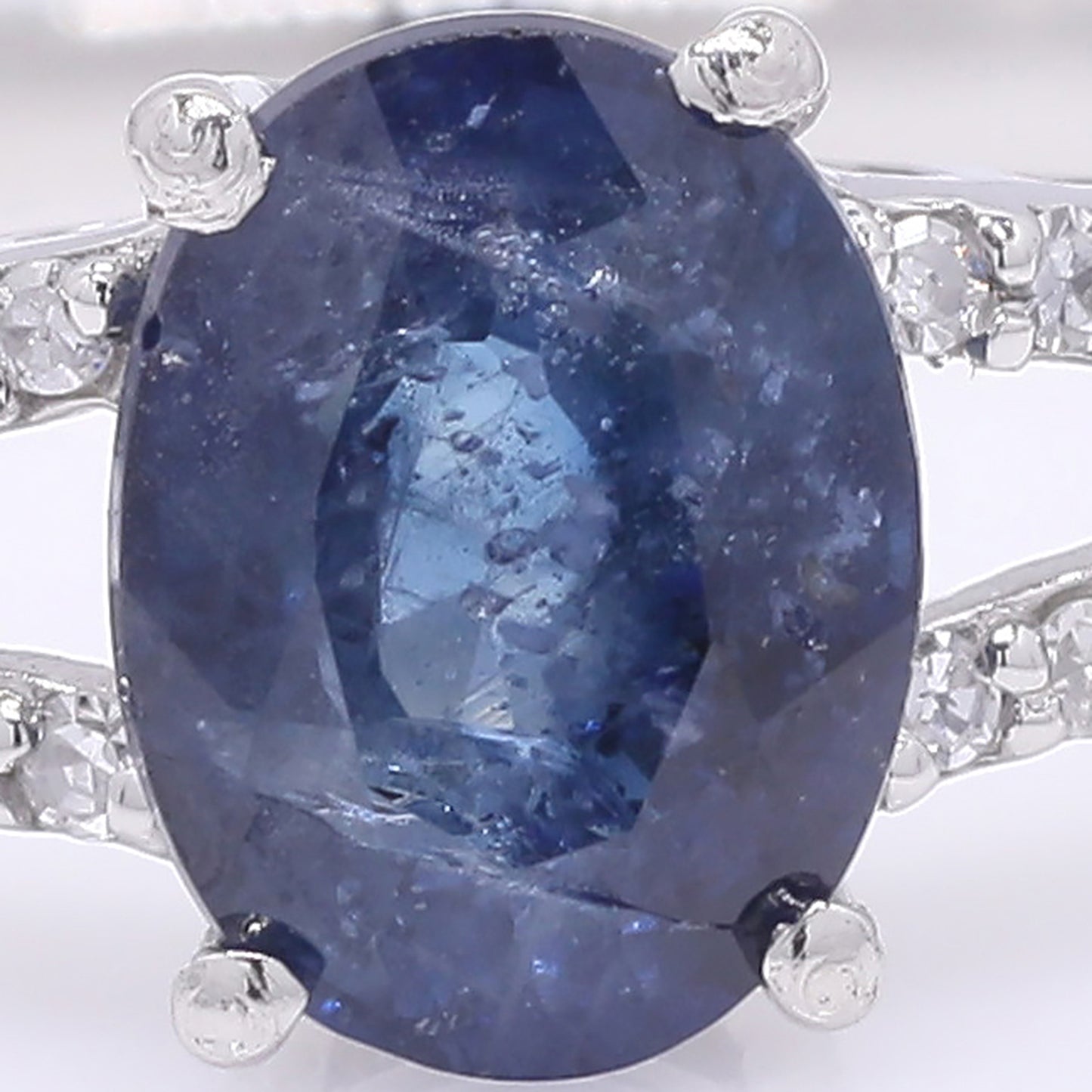 1.22 Ct Oval Mixed Cut Natural Sapphire 950 Platinum Ring
