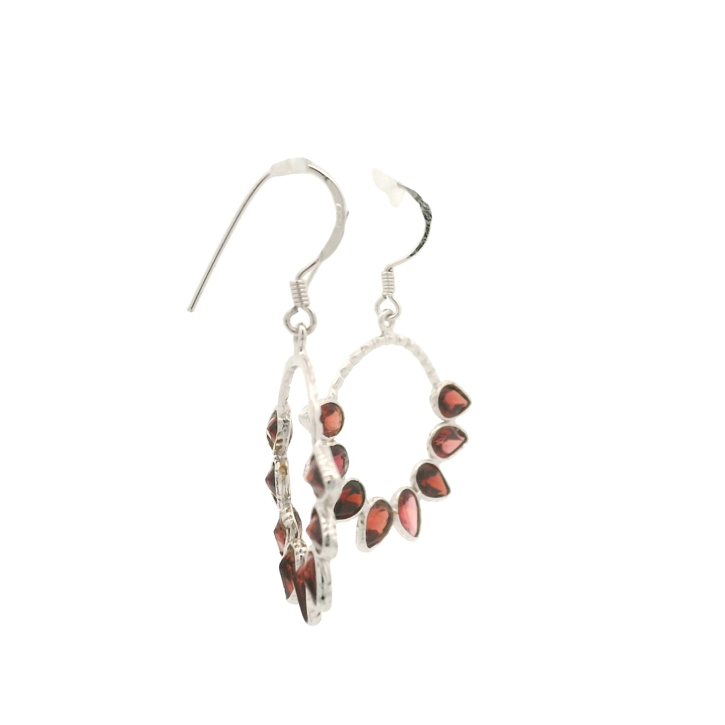 8.30 Ct Garnet 925 Sterling Silver Earrings