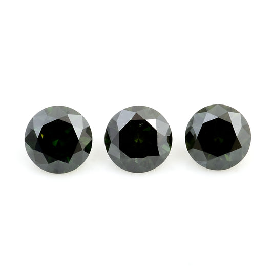 0.51 Green Diamond Round Loose Gemstone