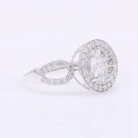 2.58 Carats Lab Grown Diamond 14K Gold Ring