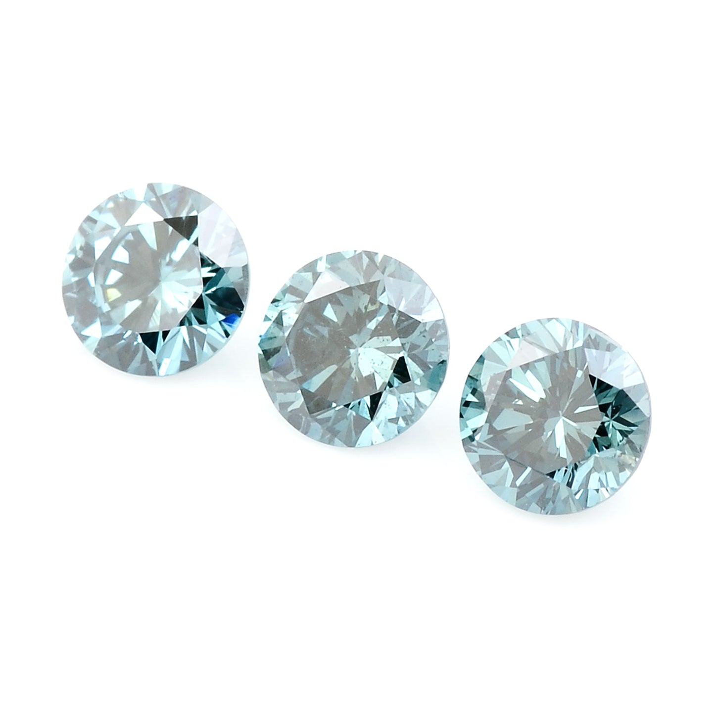 0.55 Blue Diamond Round Loose Gemstone