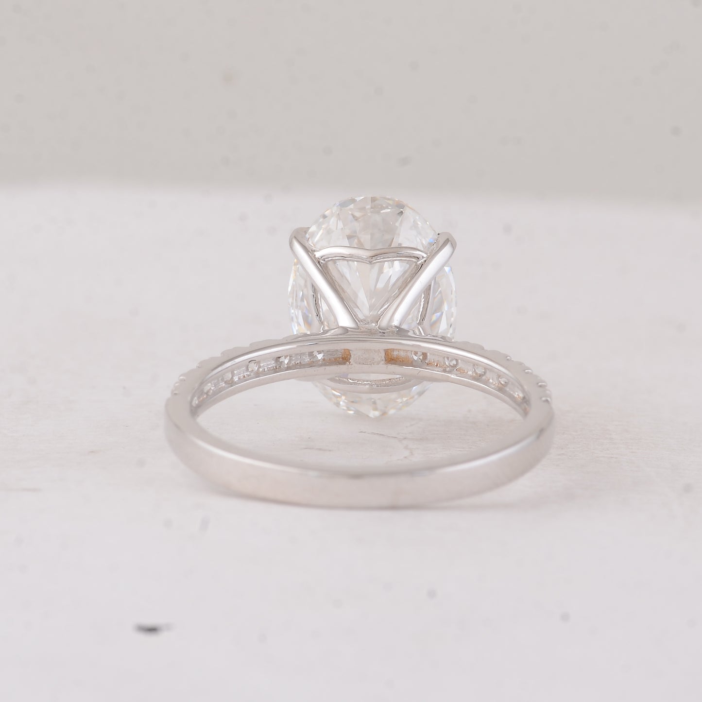 4.41 Carats Lab Grown Diamond 14K Gold Ring