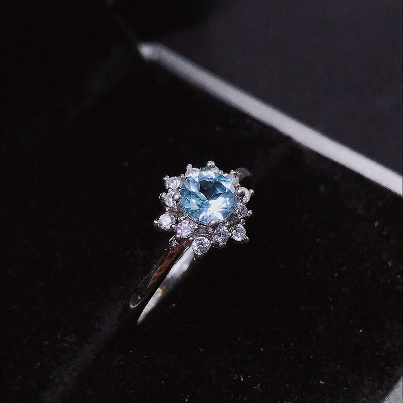 White Topaz 925 Sterling Silver Ring