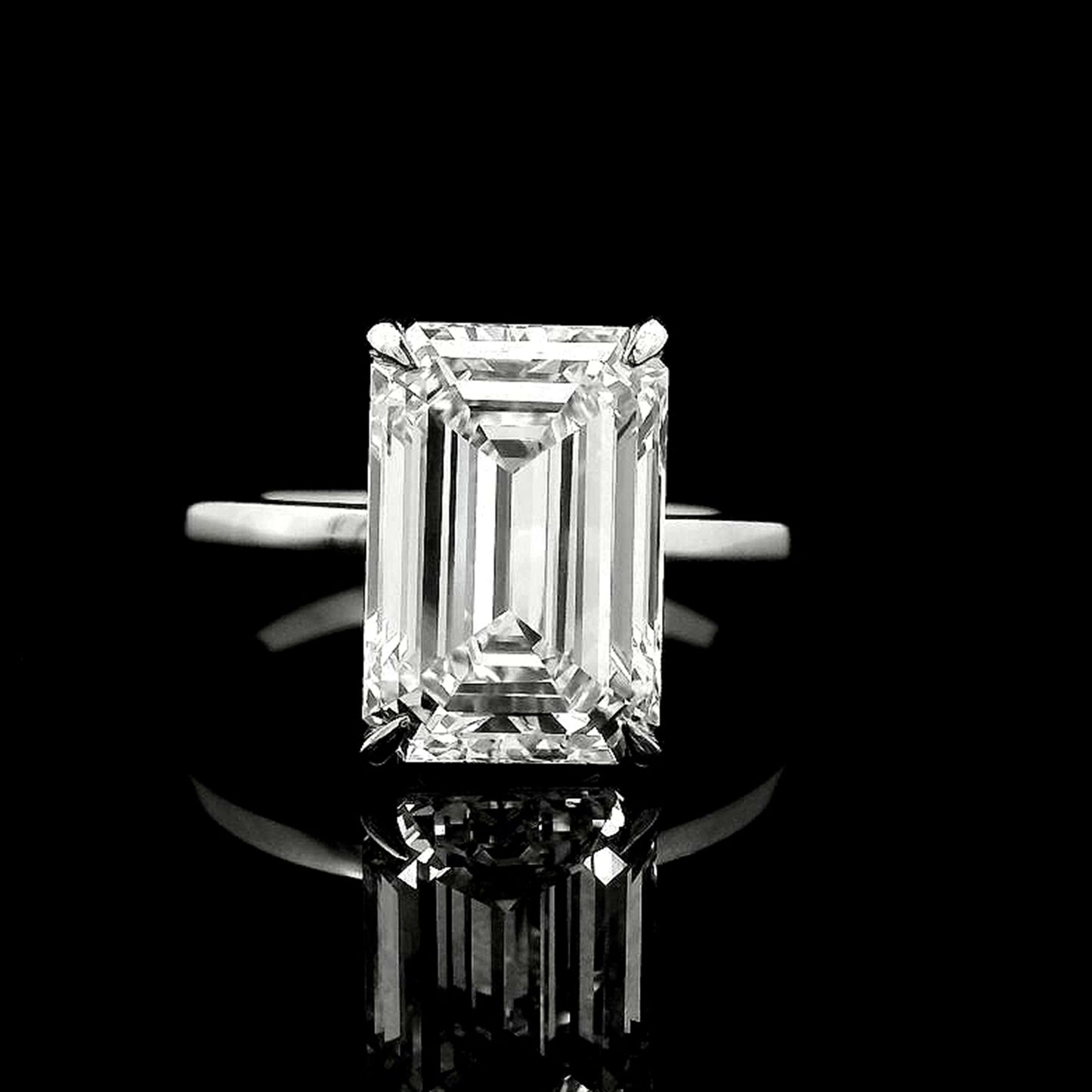 4.51 Carats Lab Grown Diamond 950 Platinum Ring