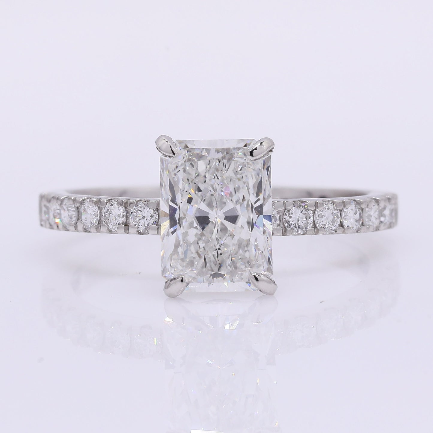2.29 Carats Lab Grown Diamond 950 Platinum Ring